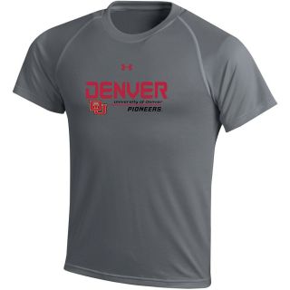 UNDER ARMOUR Youth Denver Pioneers Tech T Shirt   Size Large, Carbon Heather