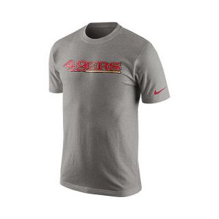 NIKE Mens San Francisco 49ers Wordmark Short Sleeve T Shirt   Size 2xl, Dk.