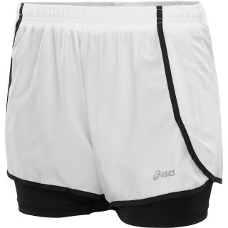 ASICS Womens Diana Core Running Shorts   Size Small, White