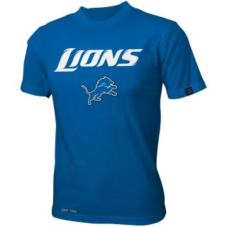 NFL Team Apparel Youth Detroit Lions Team Standard Dri Tek Short Sleeve T Shirt