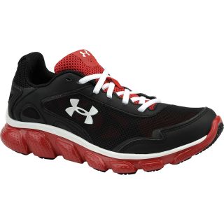 UNDER ARMOUR Boys Micro G Pulse Running Shoes, Black/red/white