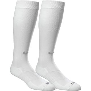 NIKE Mens Pro Compression Baseball Socks   2 Pack   Size Medium, White/grey