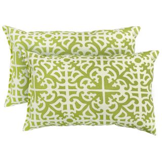 Fern Grass Rectangle Outdoor Accent Pillows (set Of 2)