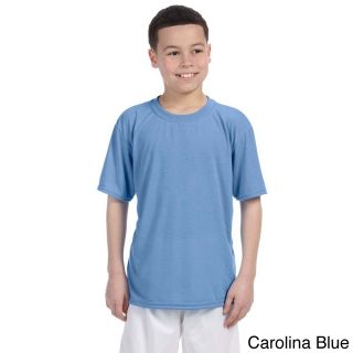 Gildan Gildan Youth Performance Jersey knit T shirt Blue Size L (14 16)