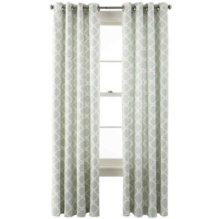 JCP Home Collection  Home Nolan Grommet Top Cotton Curtain Panel, Gray