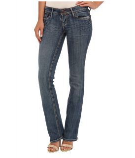 Request Blue Boot Leg Jean w/ Brown Emb Rhinestone Detail Back Pockets in Voodoo Womens Jeans (Black)