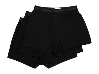 Calvin Klein Underwear Classics Knit Boxer 3 Pack U3040 Mens Underwear (Black)