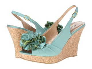 CL By Laundry Ilena 2 Organza Womens Sling Back Shoes (Blue)