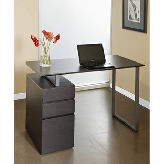 Hudson Espresso Study Desk With Drawers