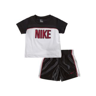 Nike N45 Velocity Short Sleeve Shirt and Shorts Set   Boys 12m 24m, Black,