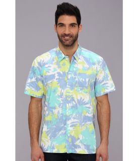 Columbia Trollers Best S/S Shirt Mens Short Sleeve Button Up (Blue)