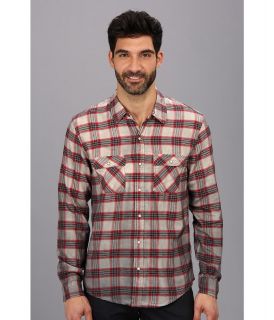 Silver Jeans Co. L/S Plaid Shirt Mens Long Sleeve Button Up (Red)