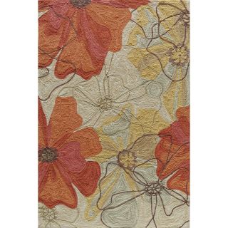 Hand tufted Copia Blossom Multi Polyester Rug