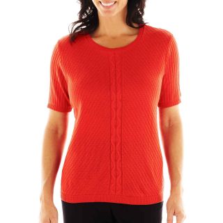 Alfred Dunner Bryce Canyon Solid Sweater Shell, Paprika, Womens