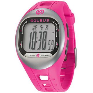 Soleus Tempo Pedometer Pink/Silver Soleus Fitness Trackers & Pedometers