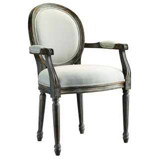 Singleton Weathered Grey/ Ivory Upholstered Chair