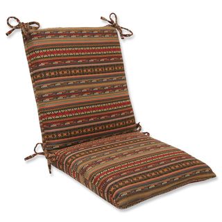 Pillow Perfect Squared Corners Chair Cushion With Sunbrella Chimayo Fabric