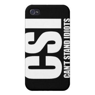 Can’t Stand Idiots. Funny design. iPhone 4/4S Case