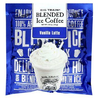 Big Train Blended Ice Coffee, Vanilla Latte, 2.8 Ounce Bags (Pack of 25)  Powdered Drink Mixes  Grocery & Gourmet Food