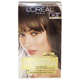 L'Oreal Superior Preference #5A Medium Ash Brown Cooler Hair Color L'Oreal Hair Color