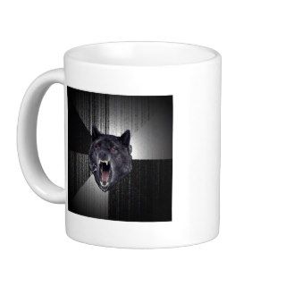 Insanity Wolf Advice Animal Meme Coffee Mugs