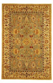 Safavieh AN547A Anatolia Collection 2 1/4 Feet by 12 Feet Handmade Hand Spun Wool Area Runner, Blue and Ivory   Area Rugs