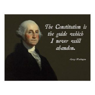 George Washington Constitution Print