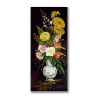 Trademark Fine Art 16 in. x 32 in. Vase of Flowers Canvas Art BL0517 C1632GG