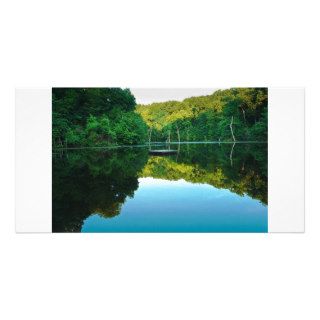 early morning calm photo greeting card