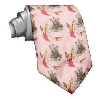 Beauty In Pink And The Beast Necktie