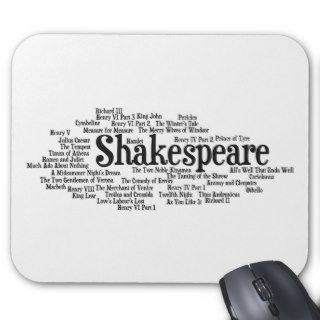 Shirts, Bags, etc. Inspired by Shakespeare's Plays Mouse Pads