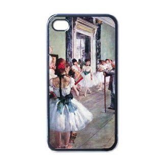 The dance class By Edgar Degas Black iPhone 4/4s Case Cell Phones & Accessories