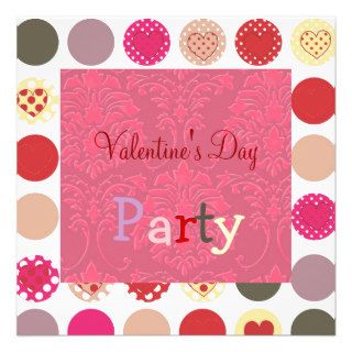 Hearts, Valentine's Day Party Invitations