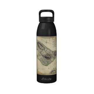 Battle of Bunker Hill Map   American Revolution Drinking Bottle