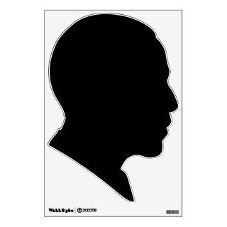 obama political silhouette black wall decal