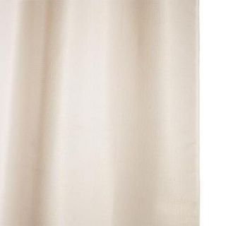 Croydex 70 7/8 in. Liner Less Waffle Premium Textile Shower Curtain in Ivory AF286217YW