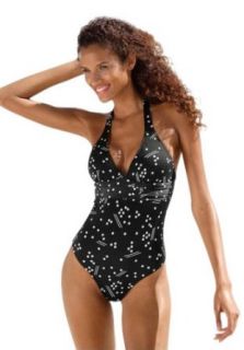Hot Push Up Triangle Swimsuit Designed by marie claire Beautiful Dekollete, one pieces (VBUSA0 477645 f2793) Color Black White Print, size   6 (S) Cup C