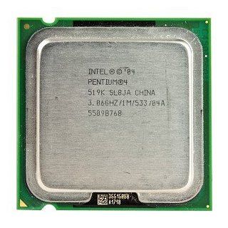 Intel Pentium 4 519K 3.06Ghz/1M/533 LGA775 CPU Computers & Accessories