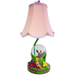 Disney 18 in. Fairies Pink Table Lamp with Decorative Shade DISCONTINUED KK316513