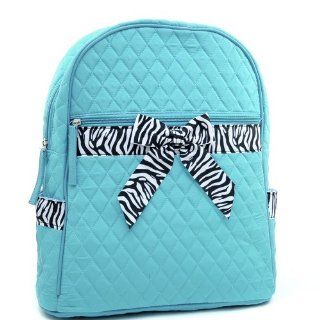 Backpack Zebra Print & Ribbon Accent Convertible Shoulder Straps BU 
