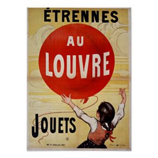 Vintage Poster, France, Etrennes Au Louvre