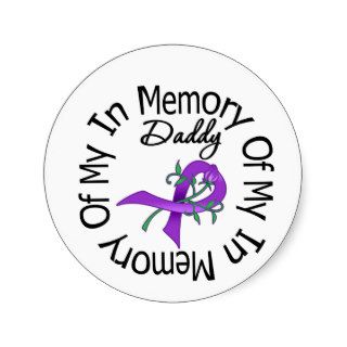 Pancreatic Cancer In Memory of My Daddy Stickers