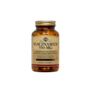 Solgar Niacinamide 550 mg Vegetable Capsules, 100 V Caps 550 mg(Pack of 3) Health & Personal Care