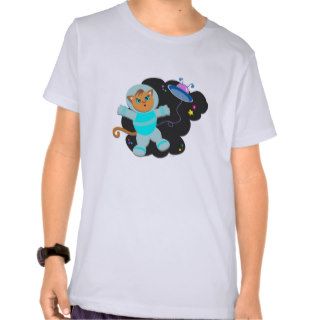 Cat in Outer Space T Shirts