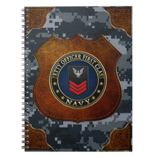 [100] Navy Petty Officer First Class (PO1) Spiral Notebook