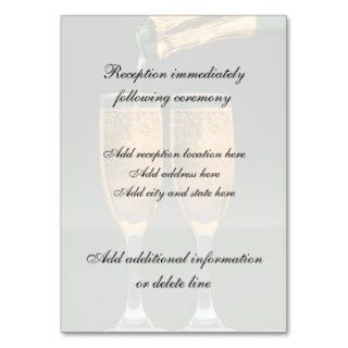 Pouring Champagne Reception Card Business Card Templates