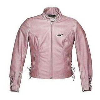 Alpinestars Women's Stella Corset Leather Jacket   Large/Pink Automotive