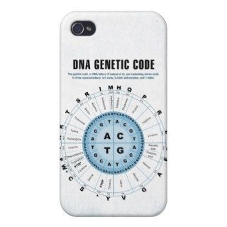 DNA Genetic Code Chart iPhone 4 Cases