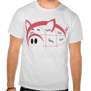 tasty happy pork pig shirts