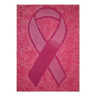 Breast Cancer Awareness Ribbon Print